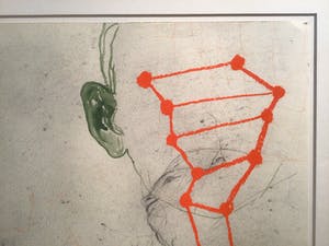 Arno Kramer - ZT - Originele tekening - potlood, krijt, aquarel - Ingelijst kopen? Bied vanaf 450!