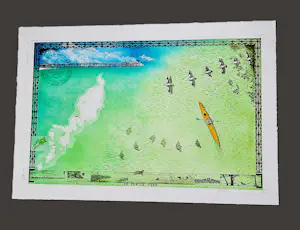 Rolf Weijburg - Grote kleur-ets/reliëfdruk Palau - Atlas of the World´s Smallest Countries kopen? Bied vanaf 272!