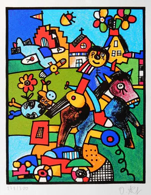 Otmar Alt - Die Reise nach Kevelaer, Originalgrafik in 9 Farben, signiert kopen? Bied vanaf 59!