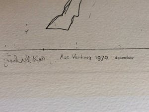 Aat Verhoog - Ets ''Zonder Titel'' kopen? Bied vanaf 35!