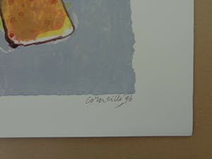 Corneille - ABSTRACTE FIGURATIE / KLEURZEEFDRUK / 60x80cm / SIG 1996 kopen? Bied vanaf 110!