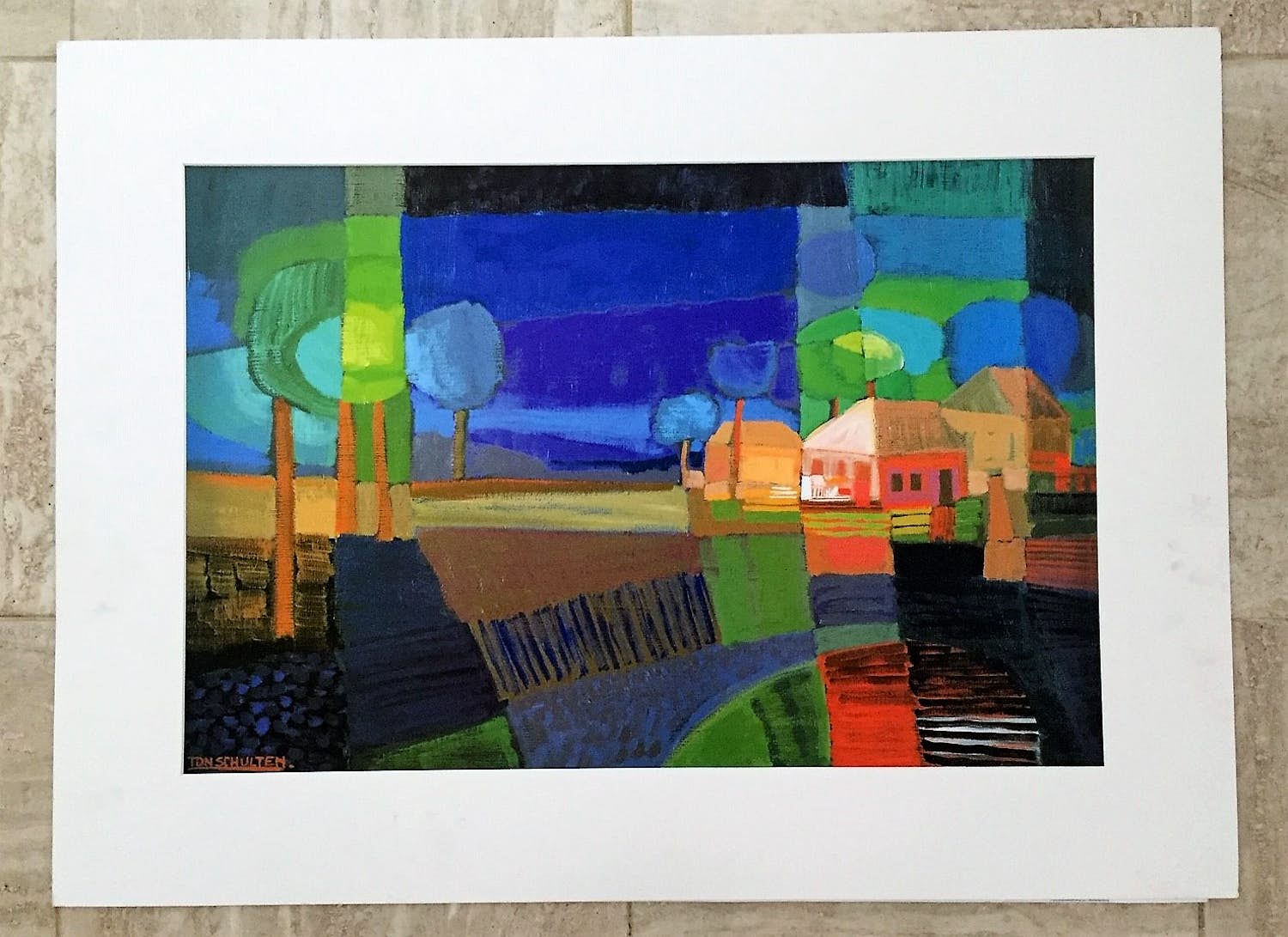 Ton Schulten - kleurrijk verkocht voor € 130!