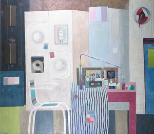 Thaddeus van Eijsden - Olieverf en tempera op doek, Interieur - Ingelijst (Zeer Groot) kopen? Bied vanaf 1500!