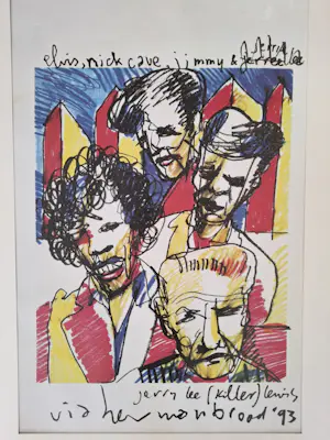 Herman Brood - "Popserie" - Elvis, Nick Cave, Jimmy Hendrix, Jerry Lee Lewis kopen? Bied vanaf 45!