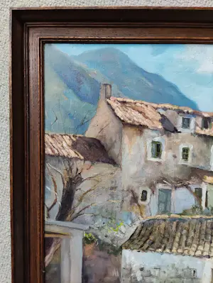 Johannes Graadt van Roggen - Zuid-Europees dorpsgezicht kopen? Bied vanaf 575!