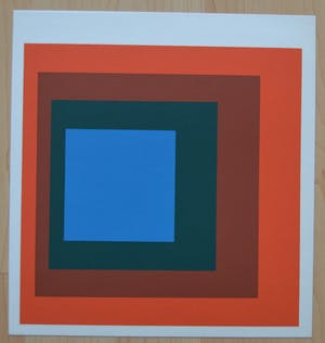 Josef Albers - Homage to the Square, 9 zeefdrukken. kopen? Bied vanaf 650!