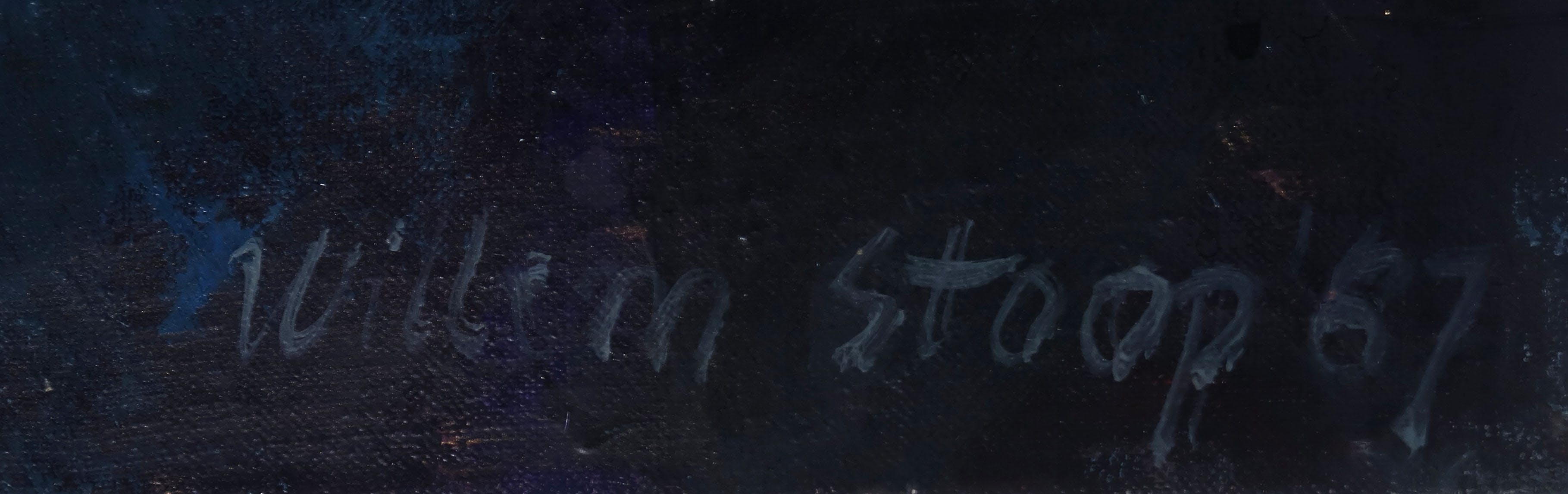 Willem Stoop - Acryl op doek, Zonder titel - Ingelijst (Zeer groot) kopen? Bied vanaf 400!