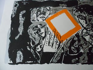 Godfried Vervisch - Zeefdruk "Bind-teken" kopen? Bied vanaf 15!