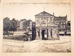 Adrianus Johannes van Eck - Delftsche Poort Rotterdam verkocht voor € 50!
