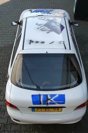 Herman Brood - Auto gespoten in TV studio live bij Catherine Keyl kopen? Bied vanaf 4500!