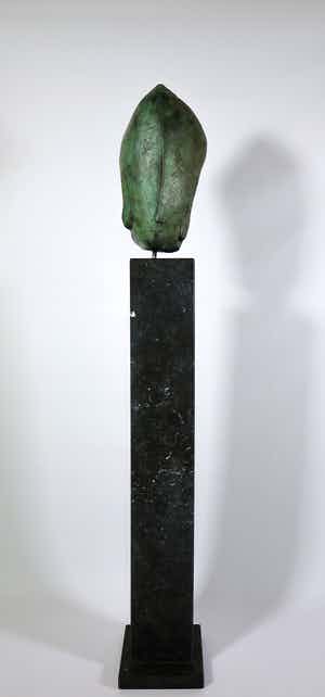 Filippa de Boer - Groot bronzen portret op hoge sokkel, Face III (Zwaar!) verkocht voor € 800!