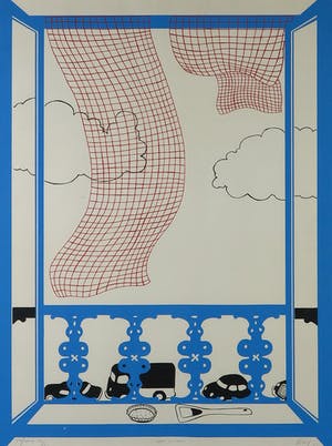 Ton Klop - Ets, Pretty primitive - Ingelijst kopen? Bied vanaf 40!