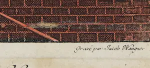 Jakob Wangner - Handgekleurde opticaprent, Het Buitenhof naar Johannes Merken kopen? Bied vanaf 35!