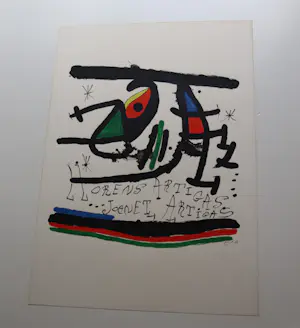 Joan Miro - Lot van twee, Litho van Miro en offset van Miro kopen? Bied vanaf 125!