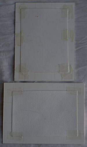 Piet Snel - 2x Aquarel , Ganzen kopen? Bied vanaf 35!