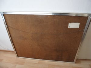 Nic Jonk - Zeefdruk, Titel, "Schone lucht". - Ingelijst groot. kopen? Bied vanaf 120!