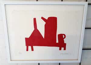 Klaas Gubbels - nieuwe houten lijst mét museumglas! verkocht voor € 345!