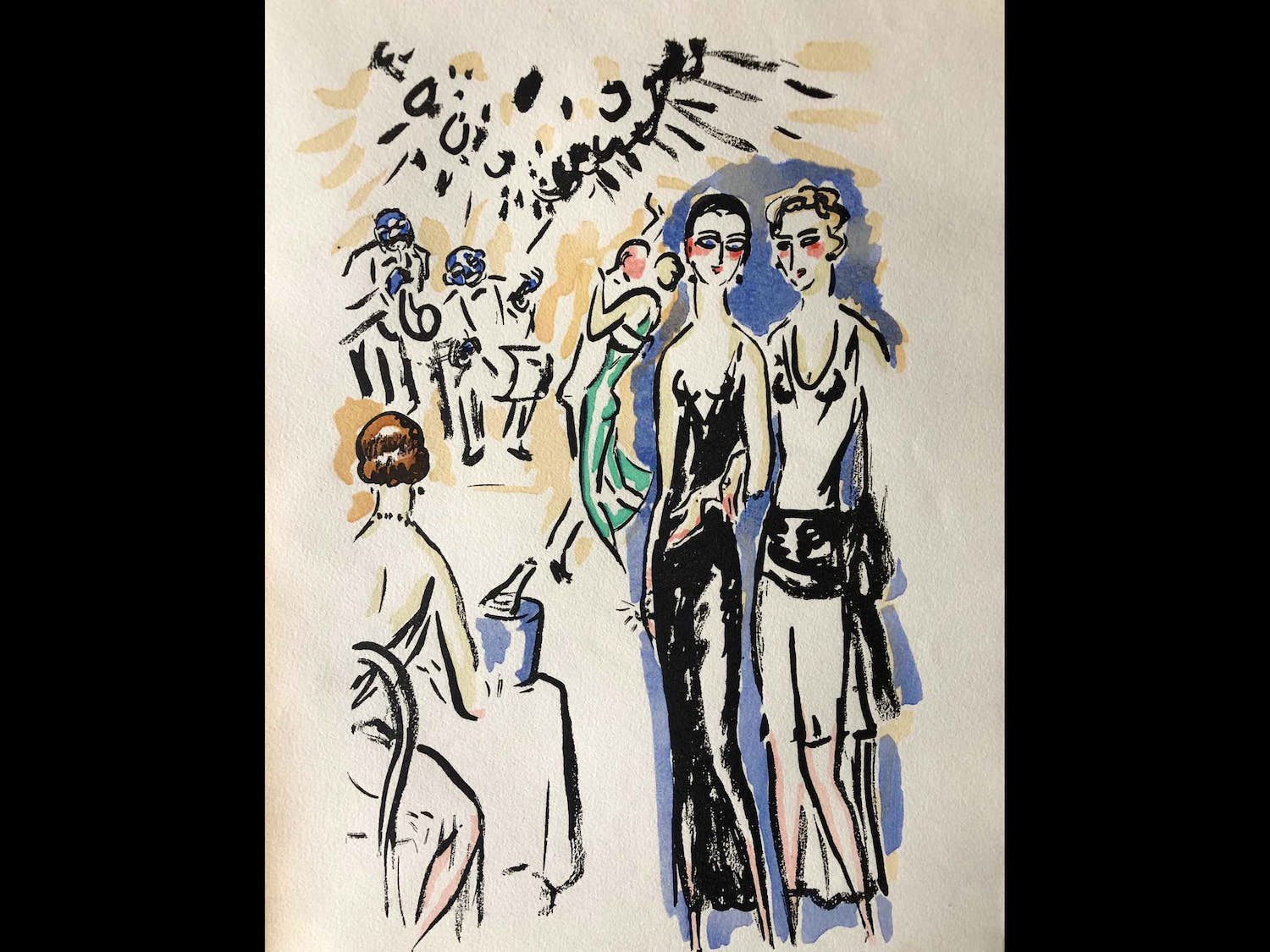 Kees van Dongen - Kees van Dongen - Op het feest - 1925 verkocht voor € 225!