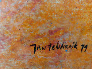 Jan te Wierik - schilderij op papier, 1979 - ingelijst kopen? Bied vanaf 580!