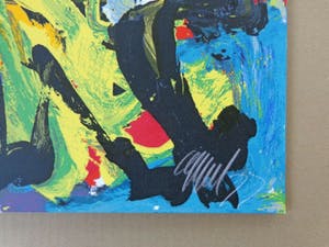 Karel Appel - COBRA-ABSTRACTIE / KLEURZEEFDRUK / 50x50cm / SIG / 1977 kopen? Bied vanaf 500!