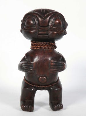 Baka - Beeld van hout en touw, Vrouwfiguur kopen? Bied vanaf 1!