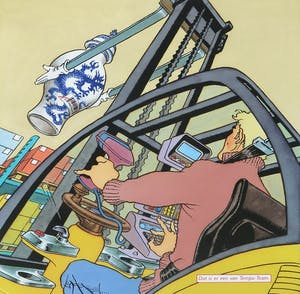 Theo van den Boogaard - Piëzografie, Dat is er een van Tempo-Team (Heftruckchauffeur) - Ingelijst kopen? Bied vanaf 1!