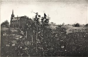 Simon Koene - Landschap met speerdistel (herfst) kopen? Bied vanaf 65!