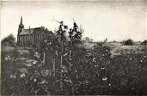 Simon Koene - Landschap met speerdistel (herfst) verkocht voor € 65!