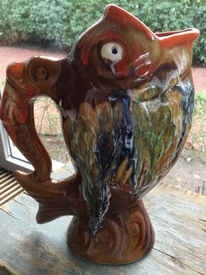 Vallauris Keramiek - Vintage pichet VIS kopen? Bied vanaf 10!