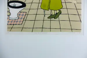 Arjenne Fakkel - Houtsnede op papier, Lang leve de welvaart - Ingelijst kopen? Bied vanaf 40!