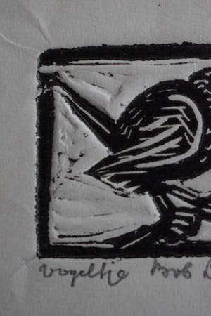 Bob Lokhorst - Houtgravure - Vogeltje kopen? Bied vanaf 50!