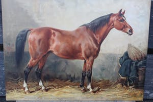 Otto Eerelman - Chromolithografie Het Mecklemburgsche paard kopen? Bied vanaf 150!