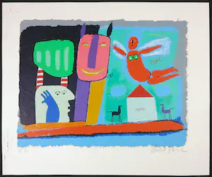 Wouter Stips - Zeefdruk, Home, Cat, Angel kopen? Bied vanaf 1!