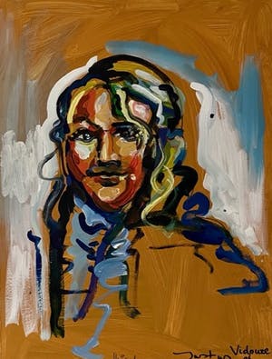Justus Donker - Portret kopen? Bied vanaf 45!