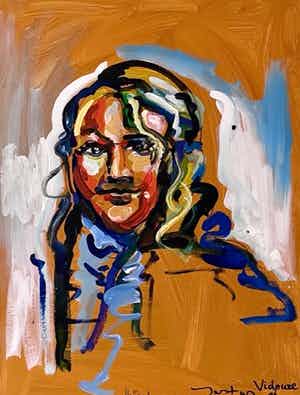 Justus Donker - Portret verkocht voor € 45!