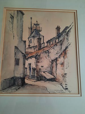 Jan Korthals - schilderij harderwijk kopen? Bied vanaf 80!