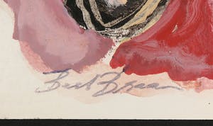 Bert Braam - Gemengde techniek op karton, Lot van twee abstracte composities kopen? Bied vanaf 1!