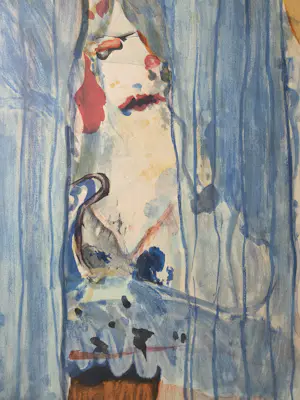 Kees van Bohemen - Vrouw tussen de gordijnen. kopen? Bied vanaf 199!