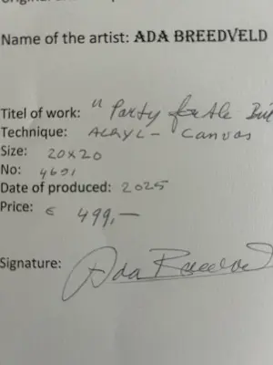 Ada Breedveld - Party for the birds kopen? Bied vanaf 410!