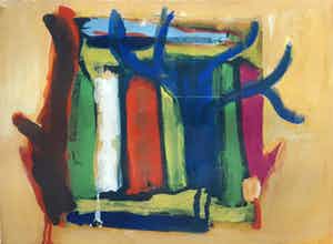 Gerard Schaperkotter - Abstract landschap verkocht voor € 50!