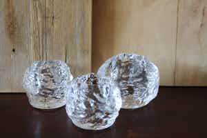 Kosta Boda - Kosta Boda-Ann Warff-Snowball set van 3 verkocht voor € 15!