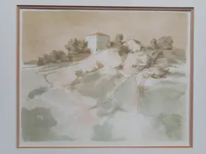 Mart Kempers - Verstild landschap met ruïne kopen? Bied vanaf 35!