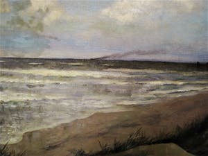 Jan Bleijs - GROOT en sfeervol impressionistisch olieverf "Kust en Duinlandschap" gesigneerd kopen? Bied vanaf 10!