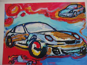 Peter Diem - Zeefdruk. Porsche kopen? Bied vanaf 30!