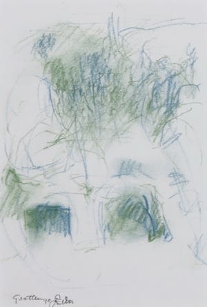 Franscz Witte - Krijttekening, Grotten kopen? Bied vanaf 1!