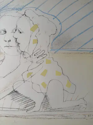 Co Westerik - handgesigneerde kleurenzeefdruk | 'Paar in landschap' | 1991 kopen? Bied vanaf 250!