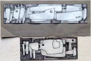 Hubert Minnebo - Abstract (2 stuks) verkocht voor € 30!