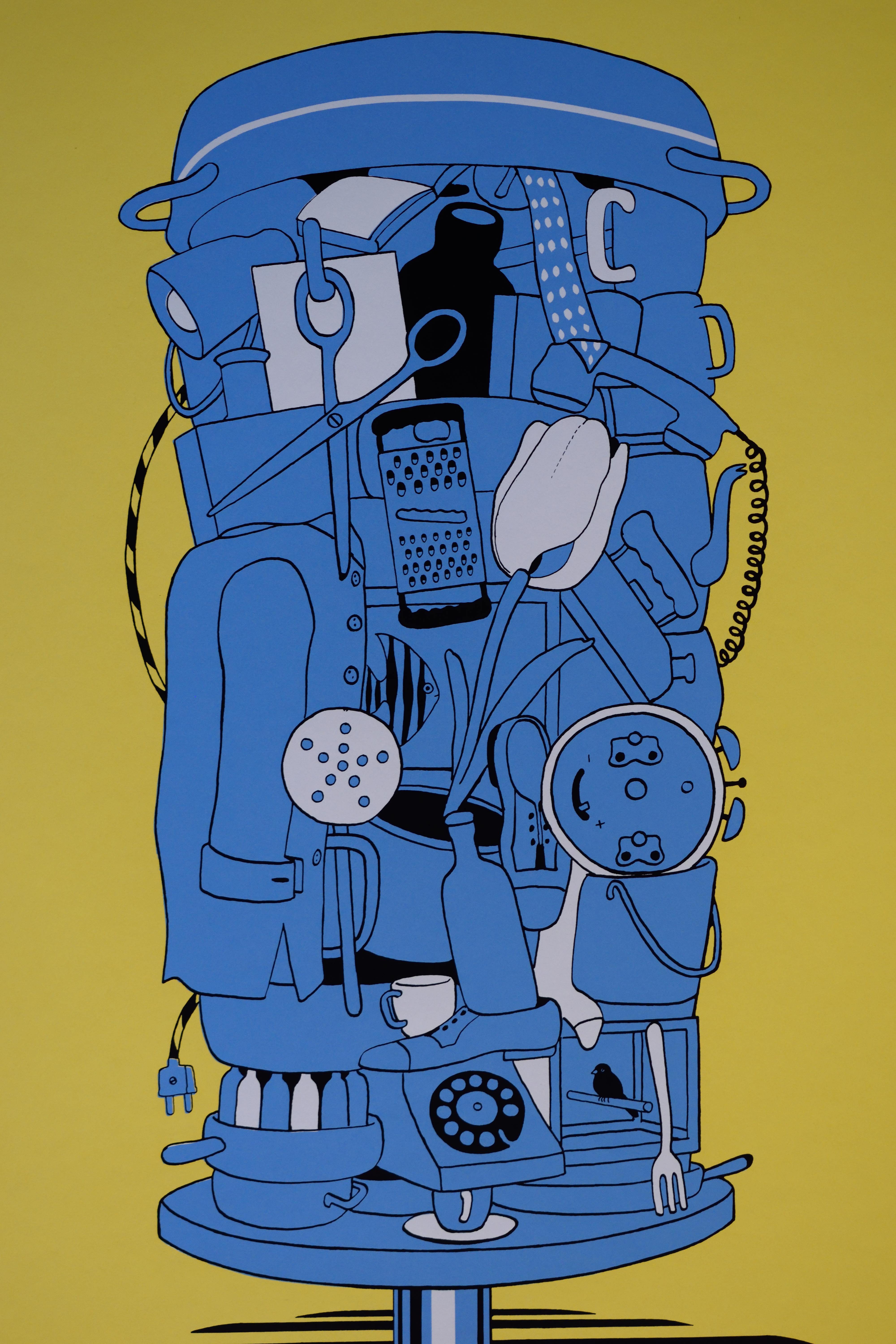 Ton Klop - Zeefdruk - Stilleven - 1970 kopen? Bied vanaf 50!