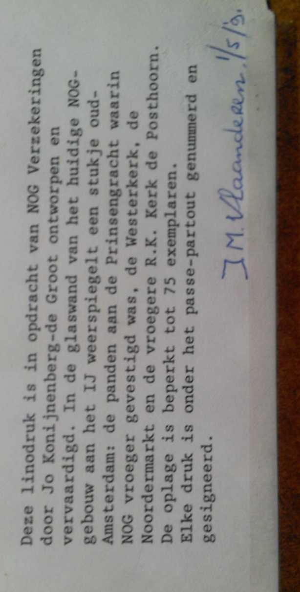 Jo Konijnenberg de Groot - Amsterdam reflectie kopen? Bied vanaf 35!