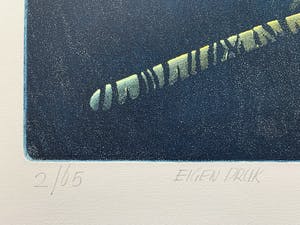 Sjoerd Bakker - kleurenets - 'De staf van de reiziger' - 1994 kopen? Bied vanaf 60!